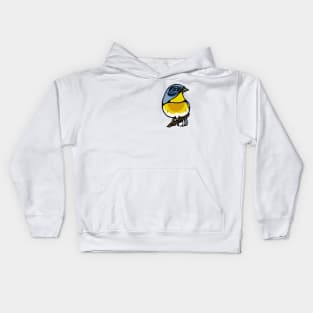 Northern Parula Warbler Graphic Kids Hoodie